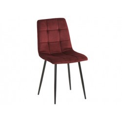 Chaise MANTA Velours Burgundy