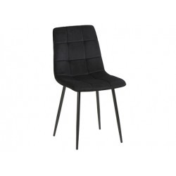 Chaise MANTA Velours Noir